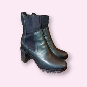 Rag & Bone Shiloh Green/black Ankle Boots Size 37/ US6